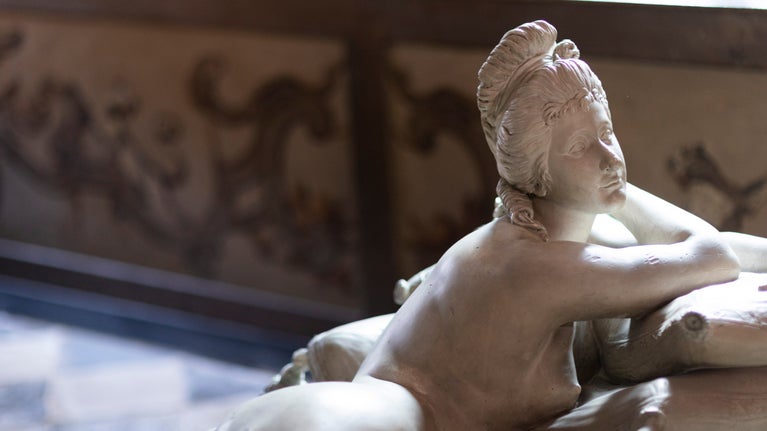 A statue of a woman at Knole, Kent